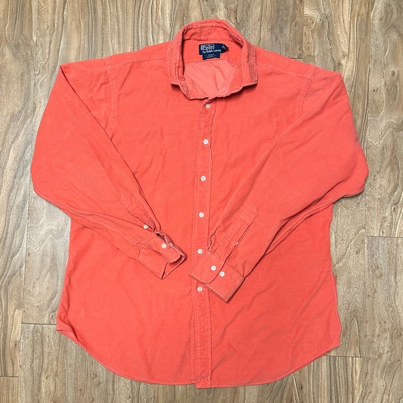 **POLO RALPH LAUREN** vintage corduroy shirt SIZE XL - Picture 2 of 5